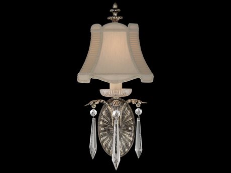 Fine Art Handcrafted Lighting Winter Palace Silver Crystal Wall Sconce