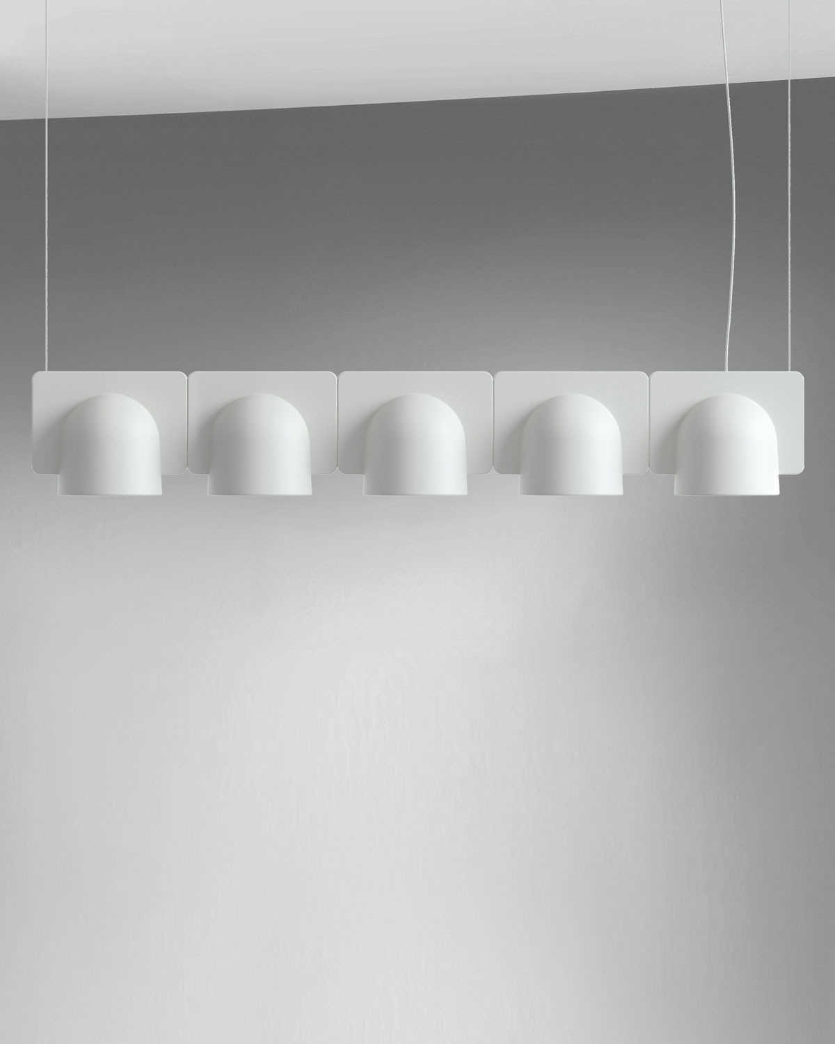 Fontana Arte Igloo Light Grey Five Lights 43 Wide Led Island Fontana Arte Igloo Light Grey Five Lights 43 Wide Led Island