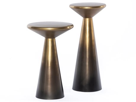 Four Hands Asher Cameron Accent Tables Set Of 2-Brass