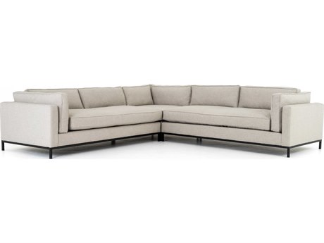 Luxecor Globetrotter Westwood 3 - Piece Beige Upholstered Sectional Sofa