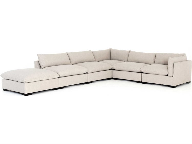 Four Hands Atelier Westwood 5 - Piece Beige Upholstered Sectional Sofa ...