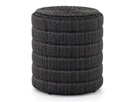 Four Hands Grass Roots Madura End Table-Vintage Coal