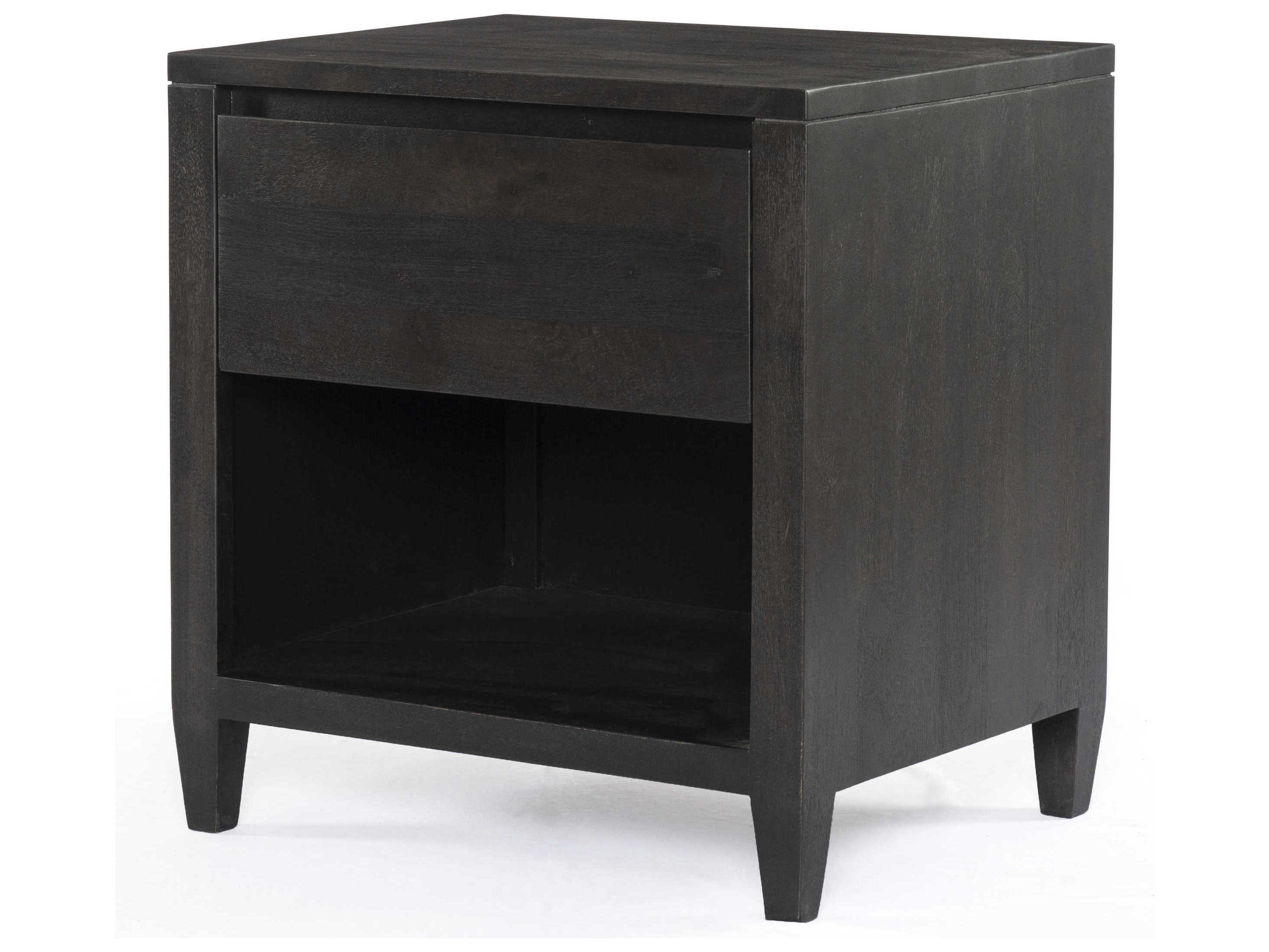Four Hands Harmon Flint Black OneDrawer Nightstand FS109013002