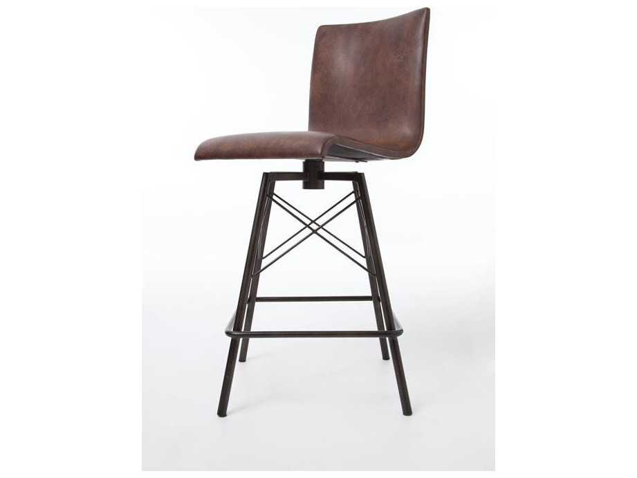 Four Hands Irondale Waxed Black Diaw, Four Hands Bar Stools