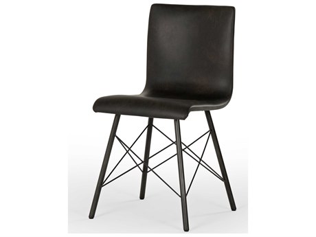 Four Hands Irondale Diaw Black Side Dining Chair