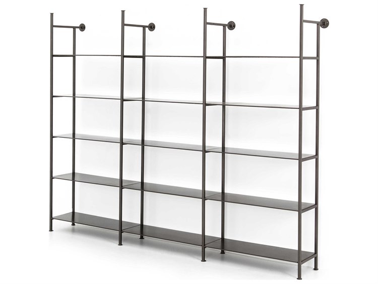 Four Hands Rockwell Coated Gunmetal Etagere FSIRCK276