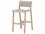 Four Hands Solano Delano Teak Wood Thick Dark Grey Rope Weathered Bar Stool  FSJSOL022A