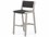 Four Hands Solano Delano Teak Wood Thick Grey Rope Washed Brown Bar Stool  FSJSOL022