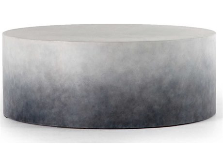 Four Hands Thayer Sheridan Round Concrete Indigo Ombre Coffee Table