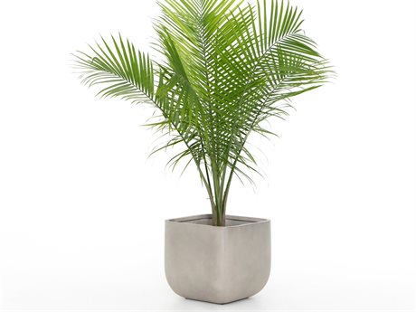 Four Hands Thayer Ivan Square Planter-Grey Concrete