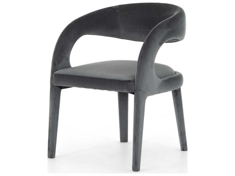 Four Hands Townsend Hawkins Dining Chair-Charcoal Velvet
