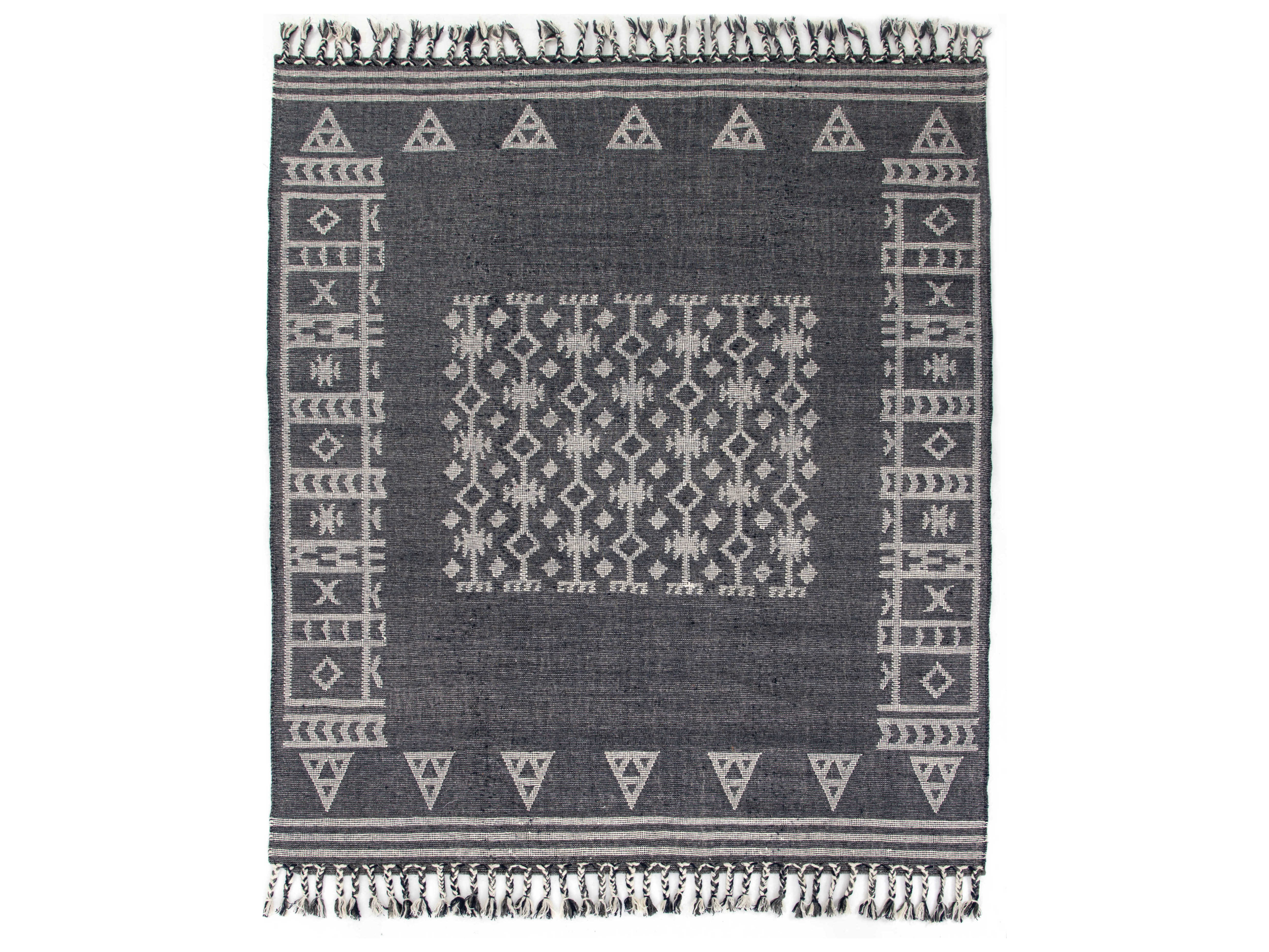 Four Hands Willow Navy / White Rectangular Area Rug FSIWIL338