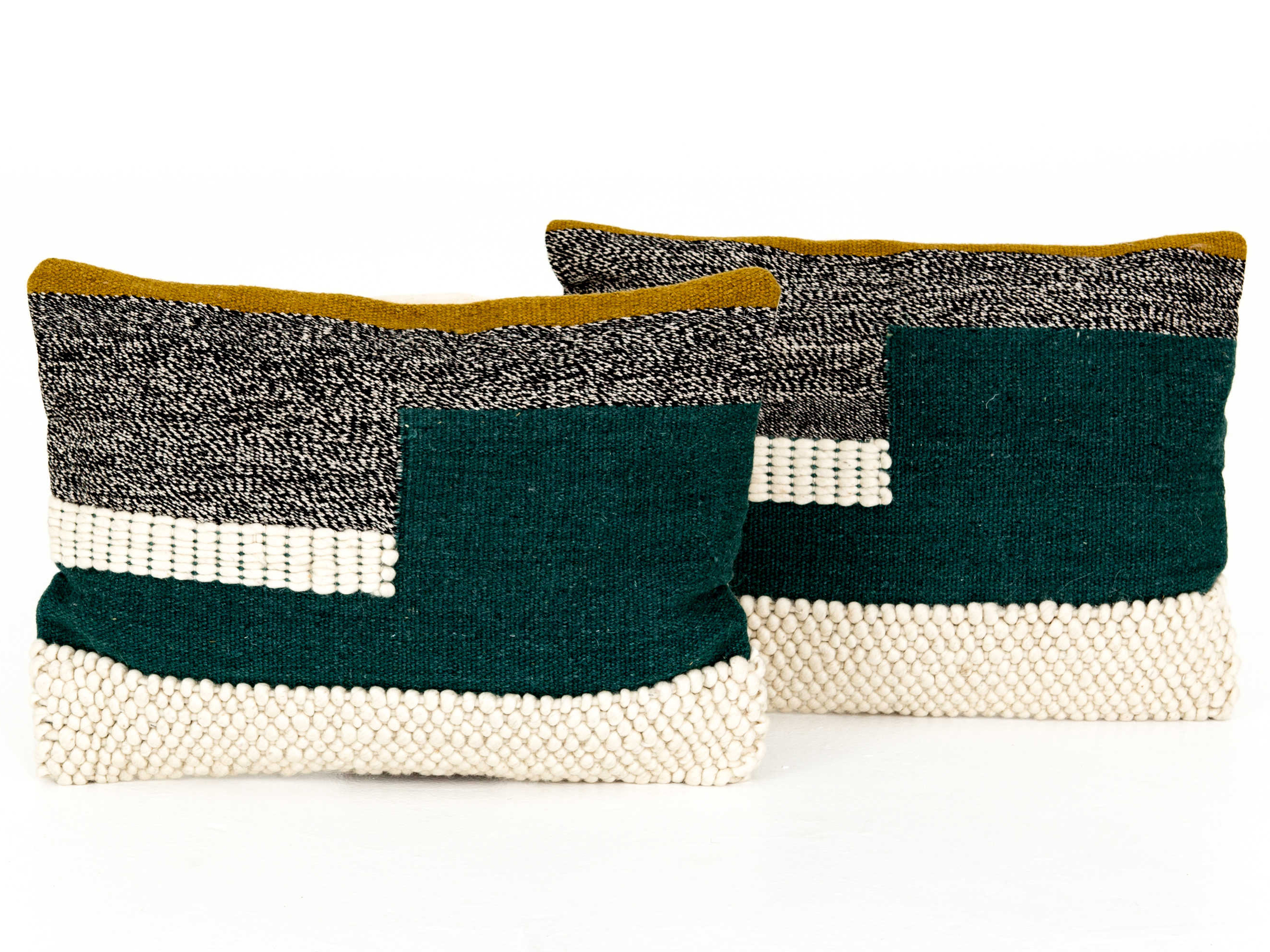 teal rectangular pillow
