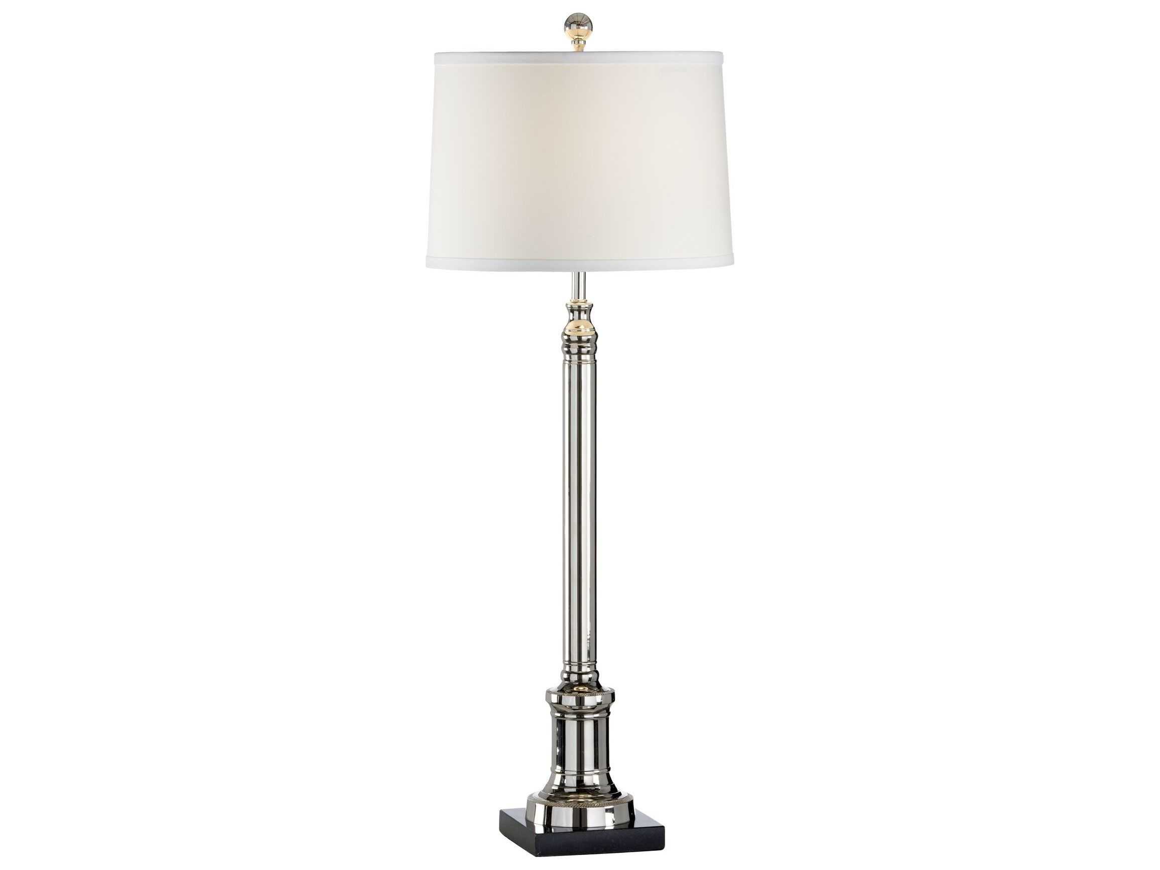 polished nickel buffet lamps