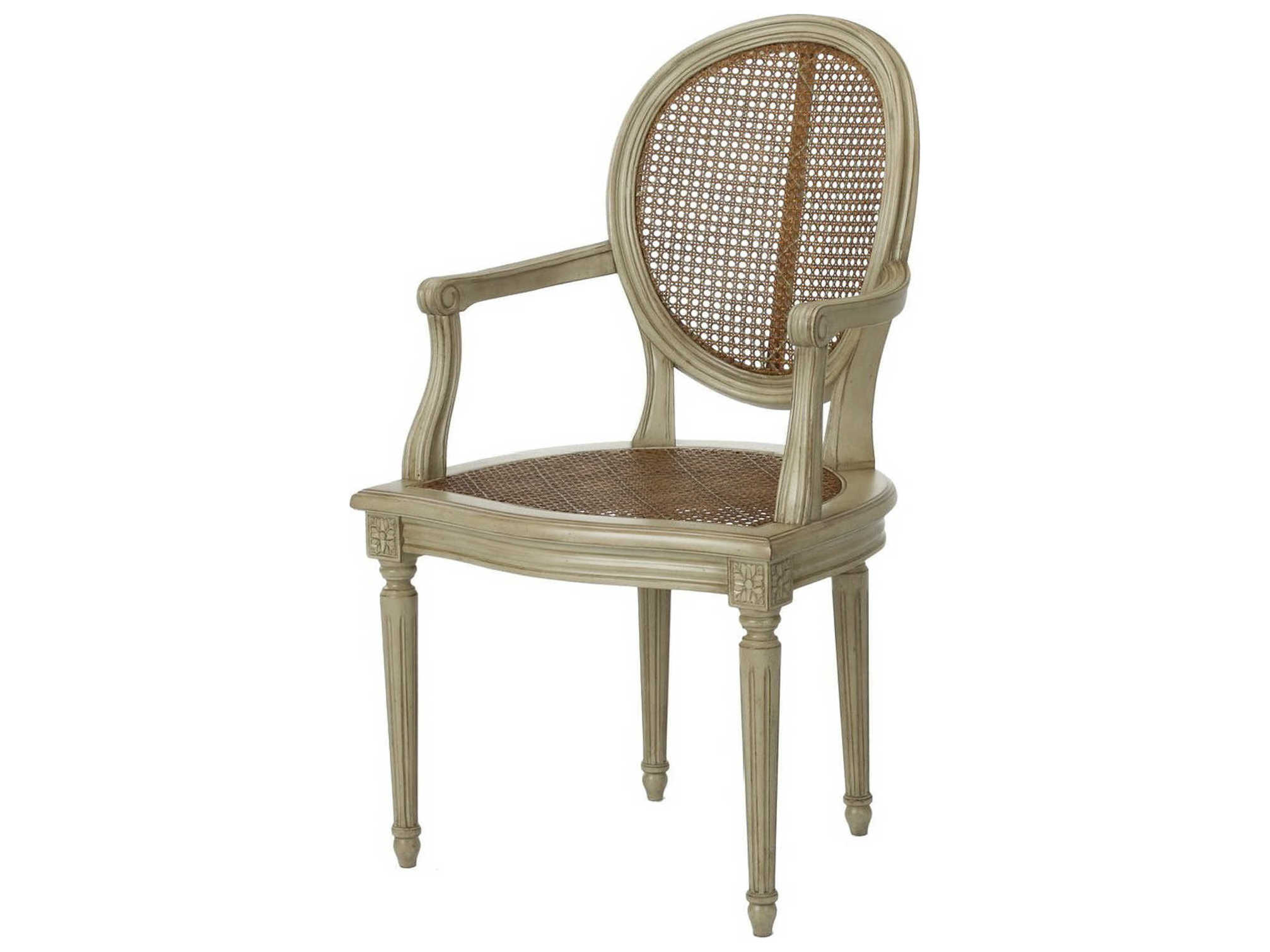 French Market Collection Sherie Grey Arm Dining Chair | FMCCH12AGY
