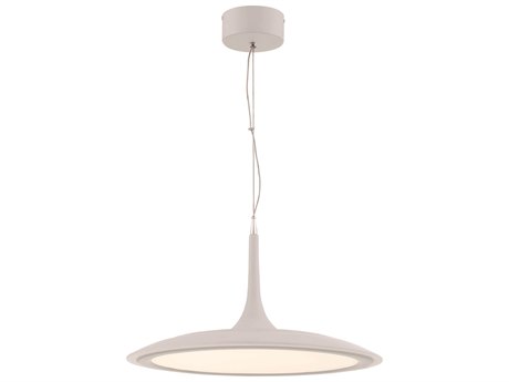 George Kovacs Hover 1-Light Matte White LED Linear Round Pendant