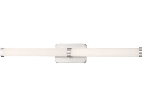 George Kovacs Loupe 1-Light Brushed Nickel Glass LED Vanity Light