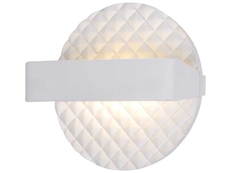 George Kovacs Quilted 1-Light Matte White LED Wall Sconce
