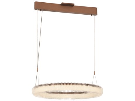 George Kovacs Roulette 1-Light Satin Bronze LED Round Pendant