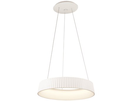 George Kovacs Star Gate 1-Light White LED Linear Round Pendant