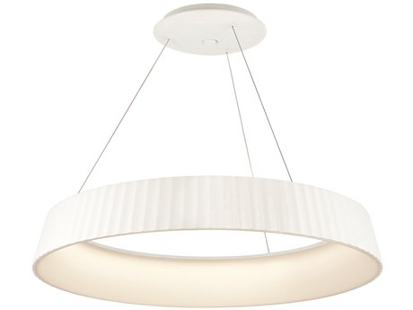 George Kovacs Star Gate 1-Light White LED Linear Round Pendant