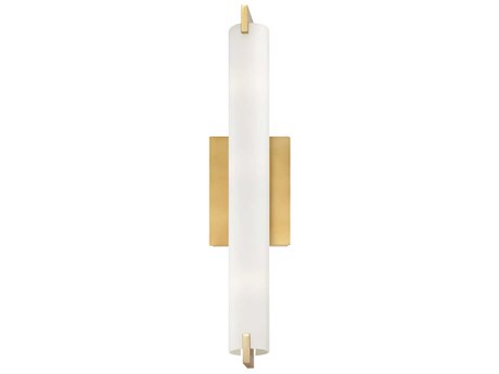 George Kovacs Tube 1-Light Honey Gold Glass LED Wall Sconce