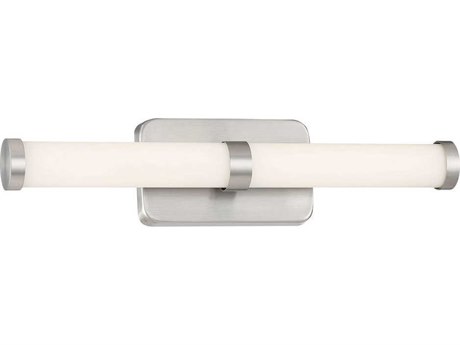 George Kovacs 1-Light Brushed Nickel Glass LED Vanity Light
