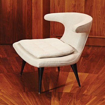 Global Views Anvil Beige Fabric Accent Chair