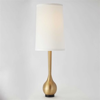 Global Views Bulb Lamp Antique Brass Vase