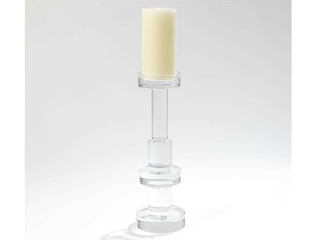 Global Views Large Brillant Round Pillar Candle Holder