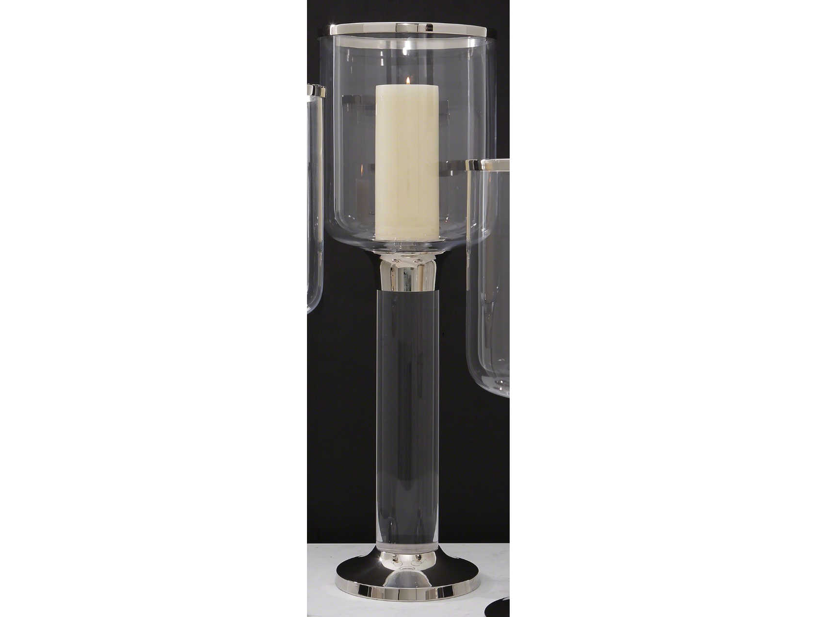 Global Views Large Acrylic Column Candle Holder GV992456   Global Views Candle Holders Gv992456 Zm 