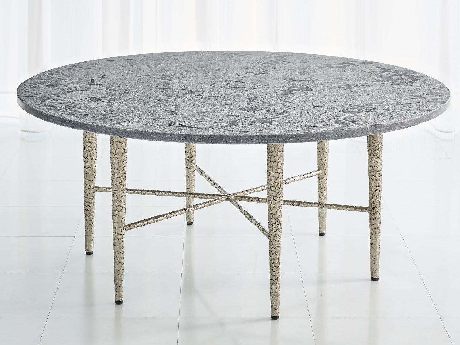 Marble Coffee Table 90cm Round Top