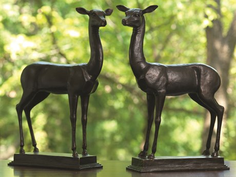 Global Views Fawns Large Sculpture Set of 2