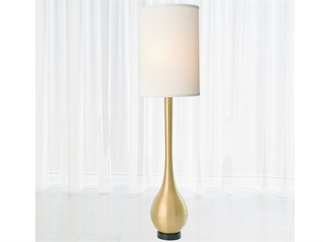 Global Views Brushed Brass Floor Lamp