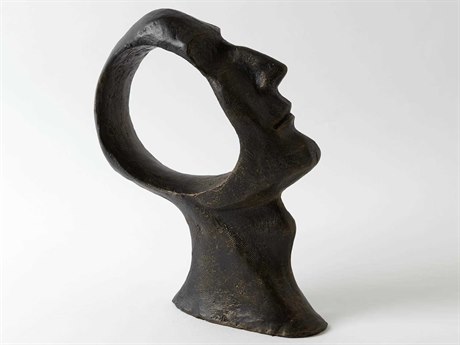 Global Views Hollow Head Man Small Sculpture