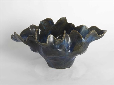 Global Views Meteor Blue Medium Decorative Bowl