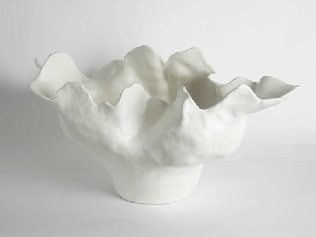 Global Views Meteor Ivory Large Decorative Bowl