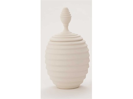Global Views Orion White Medium Urn