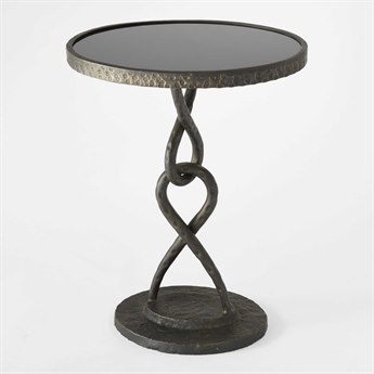 Global Views Oval Granite End Table
