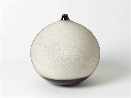 Global Views Pixelated Black / Brown Medium Vase