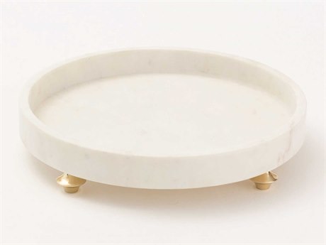 Global Views Quintessentia White Serving Tray