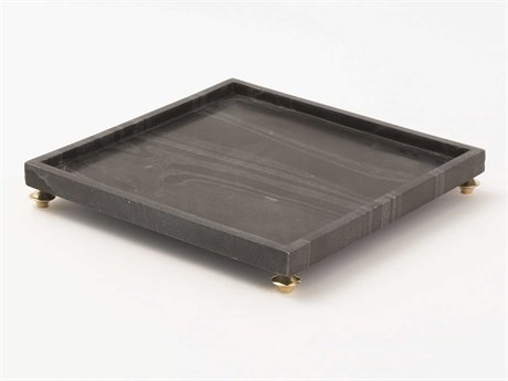 Global Views Quintessentia Black Square Serving Tray