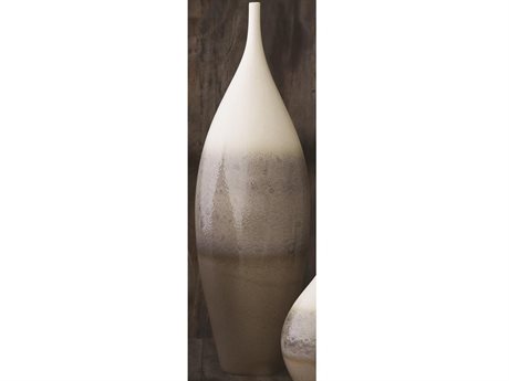 Global Views Rises Cream Large Tall Vase