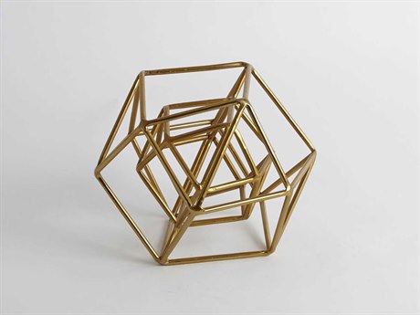 Global Views Geo Gold Small Sculpture