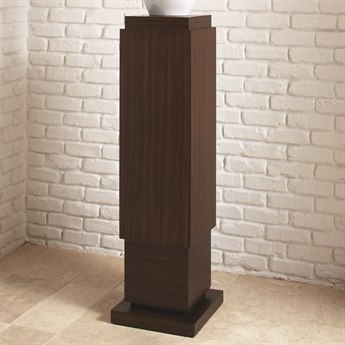 Global Views Single Square Glass End Table