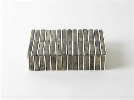 Global Views Grey / Ivory Small Storage Case