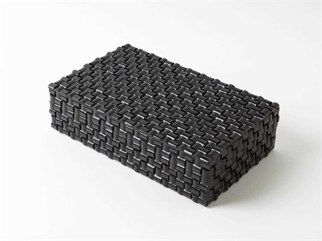 Global Views Horn Black Small Storage Case