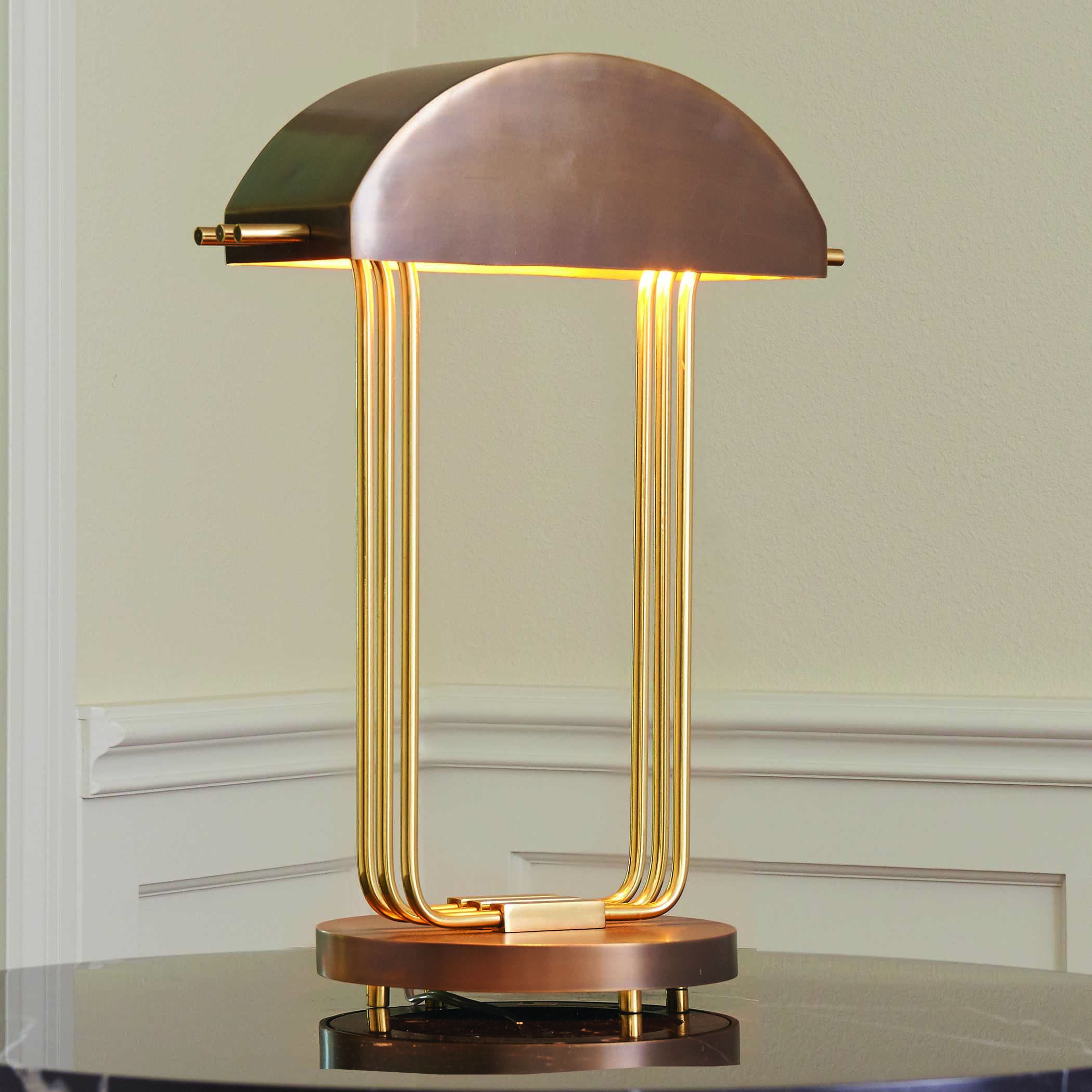 Global Views Brass Bronze Table Lamp GV992910   Global Views Table Lamps Lamp Gv992910 Zm 