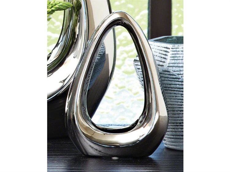 Global Views Carry About Silver Small Vase GV881949   Global Views Vases Gv881949 Wd 