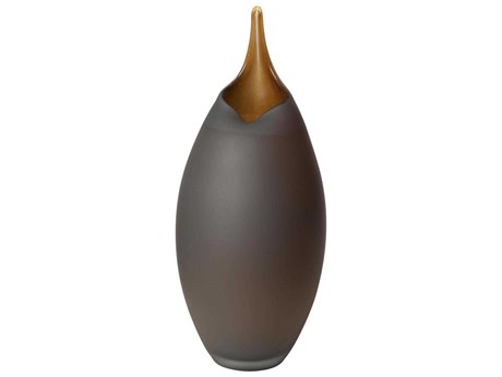 Global Views Frosted Grey Small Vase